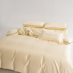 КПБ Однотонный Сатин Элитный на резинке OCER010, 2 спальный, 4 наволочки, простынь 160*200*30