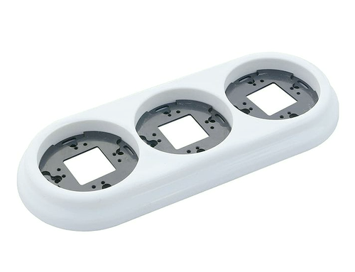 Рамка керамическая 3х-местн. Retrika R1С-03001 / 3-х постовая / Белый