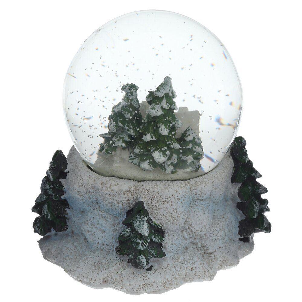 GAEM Фигурка декор в стекл шаре "Домик/Олень", D 6.5 см, L9 W8 H9 см, 3в.