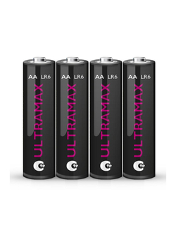 Элемент питания алкалиновый AA/LR6 1.5В ULTRAMAX LR6UM-B4 BL-4 (уп.4шт) ФАZА 5043022