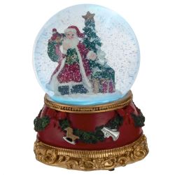 GAEM Фигурка декор в стекл шаре "Дед Мороз", D 9.5 см, L9,5 W9,5 H14 см