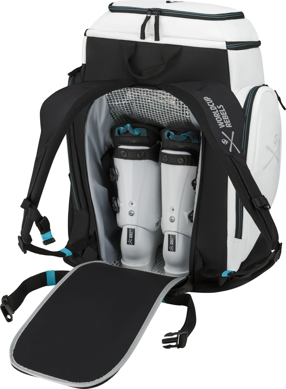 HEAD 24/25 большой тренировочный Racing рюкзак  383034 Rebels Racing Backpack L 90 литров black/white/speed blue