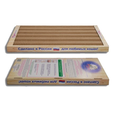 Картонная когтеточка для кошек когтедралка домашняя к1