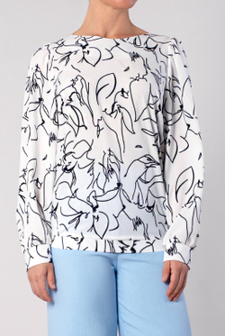 Блузка женская 4204ЛПА, графика #176Грк094204ЛПА