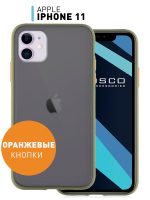 Чехол ROSCO для Apple iPhone 11 оптом (арт. IP11-ST-TPU-GREEN-ORANGE)