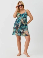 Купальник-платье слитный большой размер