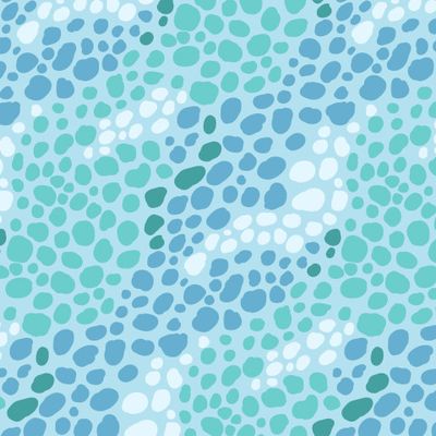 Океан из синих и бирюзовых камней