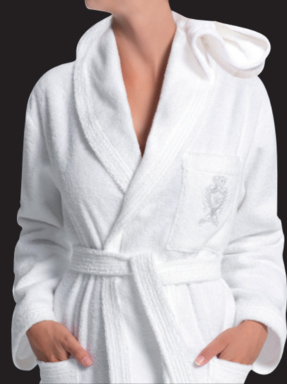 Халат махровый Cesare Paciotti Lord Byron кремовый