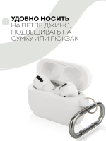 Чехол КАРТОФАН для Apple AirPods Pro (арт. AIRPRO-SLIM-SILICON-01-WHITE)