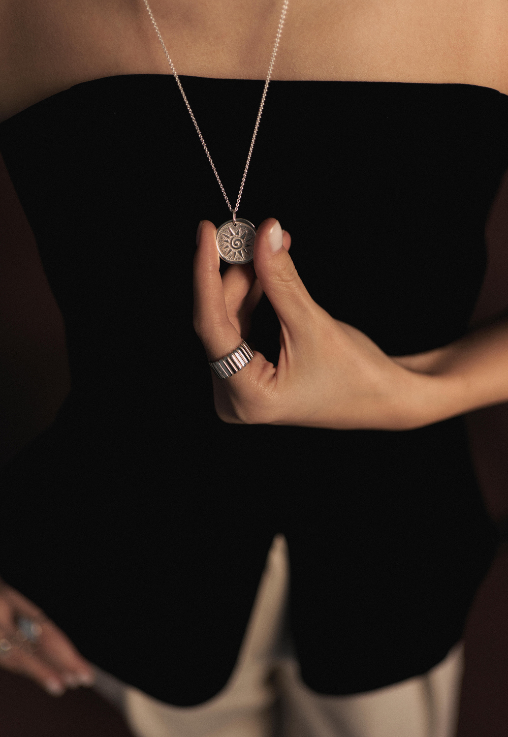 подвеска sunshine с индивидуальной гравировкой