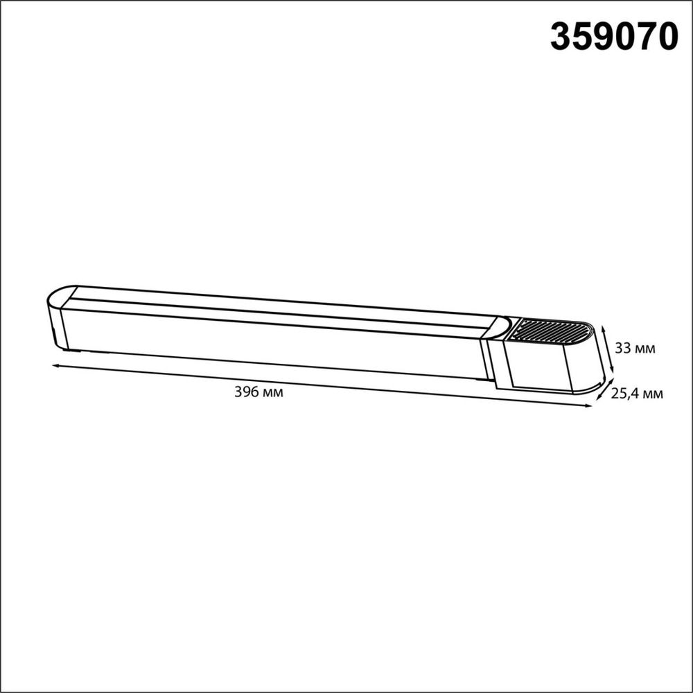359070 DRIVE NT23 176 черный Драйвер для накладного шинопровода (арт.135193-135196) IP20 200W 48V SMAL
