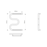 Полотенцесушитель MIXLINE SIMPLE M 50х40 1'' ПОЛКА