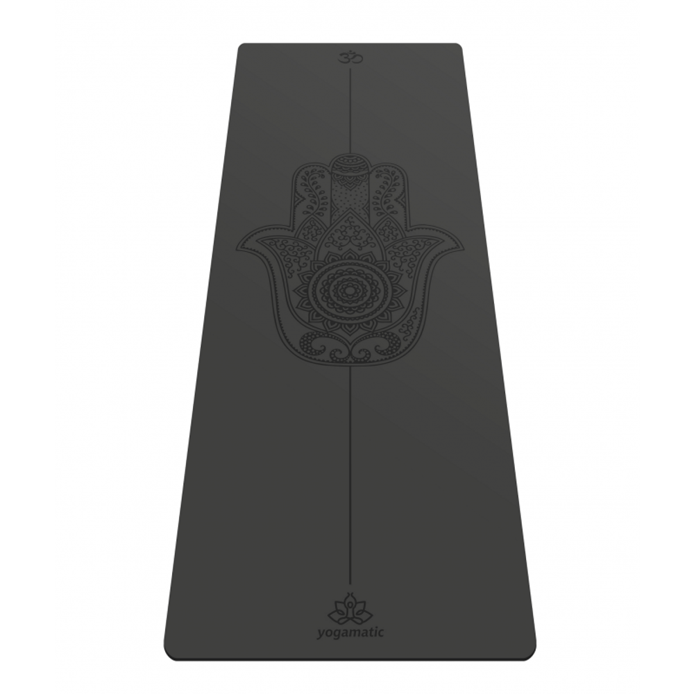 Каучуковый йога коврик для йоги Hamsa ART 185*68*0,4 см
