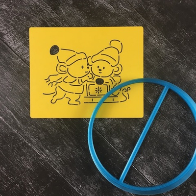 Мышки на санках №1