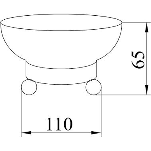 Мыльница Boheme Hermitage 10390 CHROME