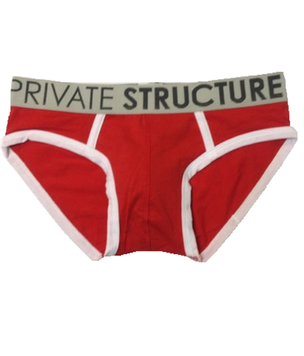 Мужские трусы брифы Private Structure Spectrum Low Rise Brief RED PST0018