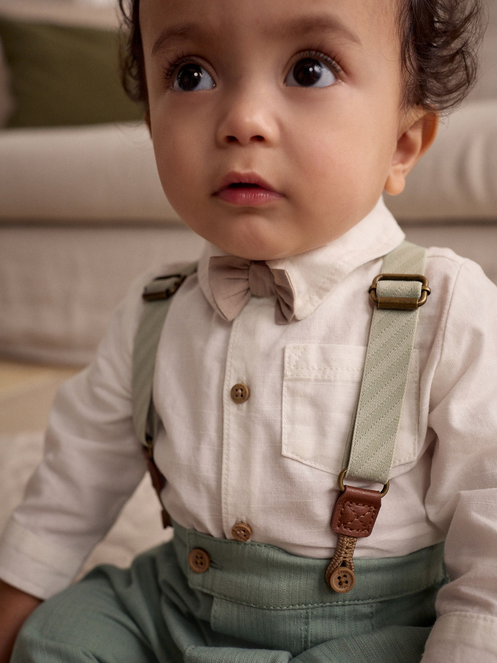 Комбинезон и боди в комплекте для малышей Next E47-903, Белый, Светло-зеленый