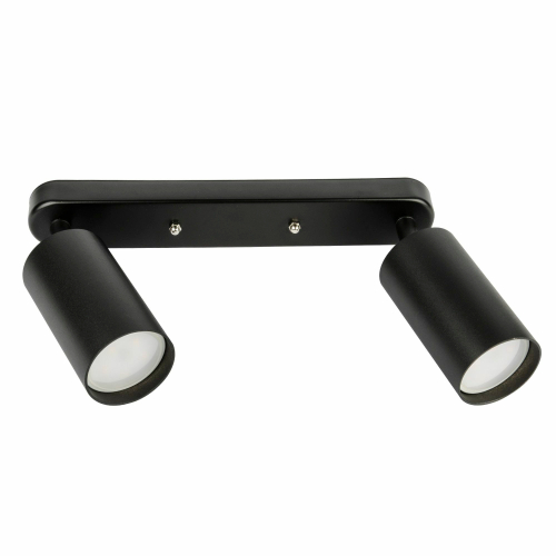 DLC-S620 GU10x2 BLACK Светильник декоративный накладной, серия Sotto. Без лампы, цоколь GU10x2шт. Металл. Черный. TM Fametto