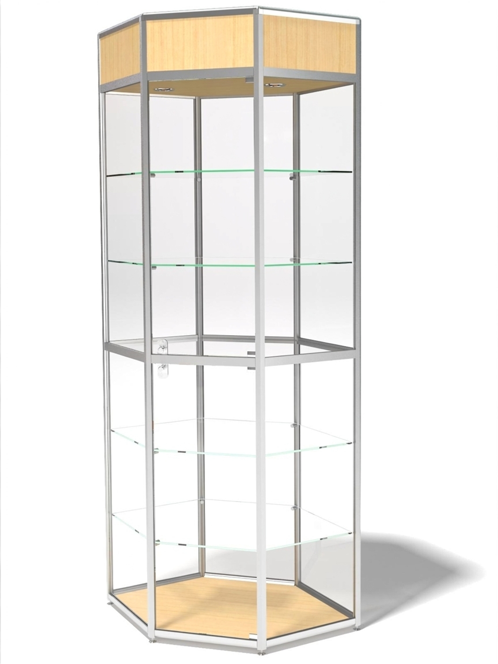 Витрина демонстрационная с фризом угловая ВДА-03/12уфа