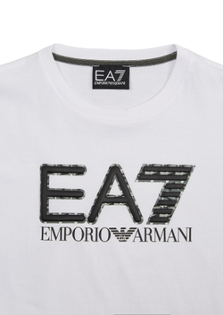 Футболка для мальчика теннисная EA7 Boys Jersey T-Shirt - белый