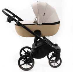 Детская коляска Adamex Nola 3 в 1 N-PS145 (БЕЖ + БЕЖ.- КОЖА)