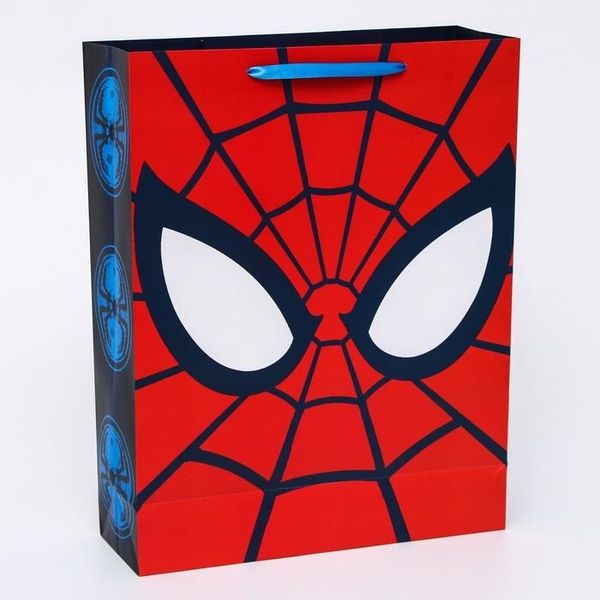 Пакет ламинированный вертикальный Ты супергерой Человек-паук 31х40х11см