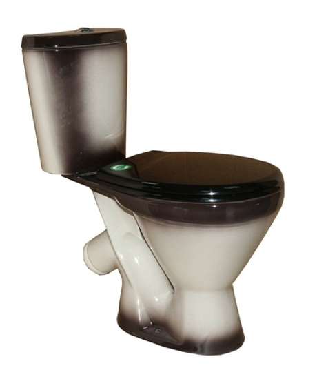 Унитаз-компакт "Элегант" чёрный декор