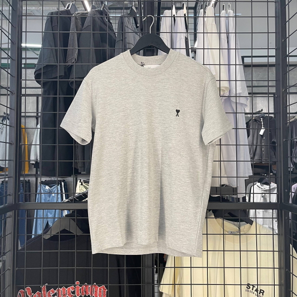 Футболка Ami small logo grey