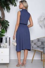 Платье с кокеткой (темно-синее) П10490 LT Collection