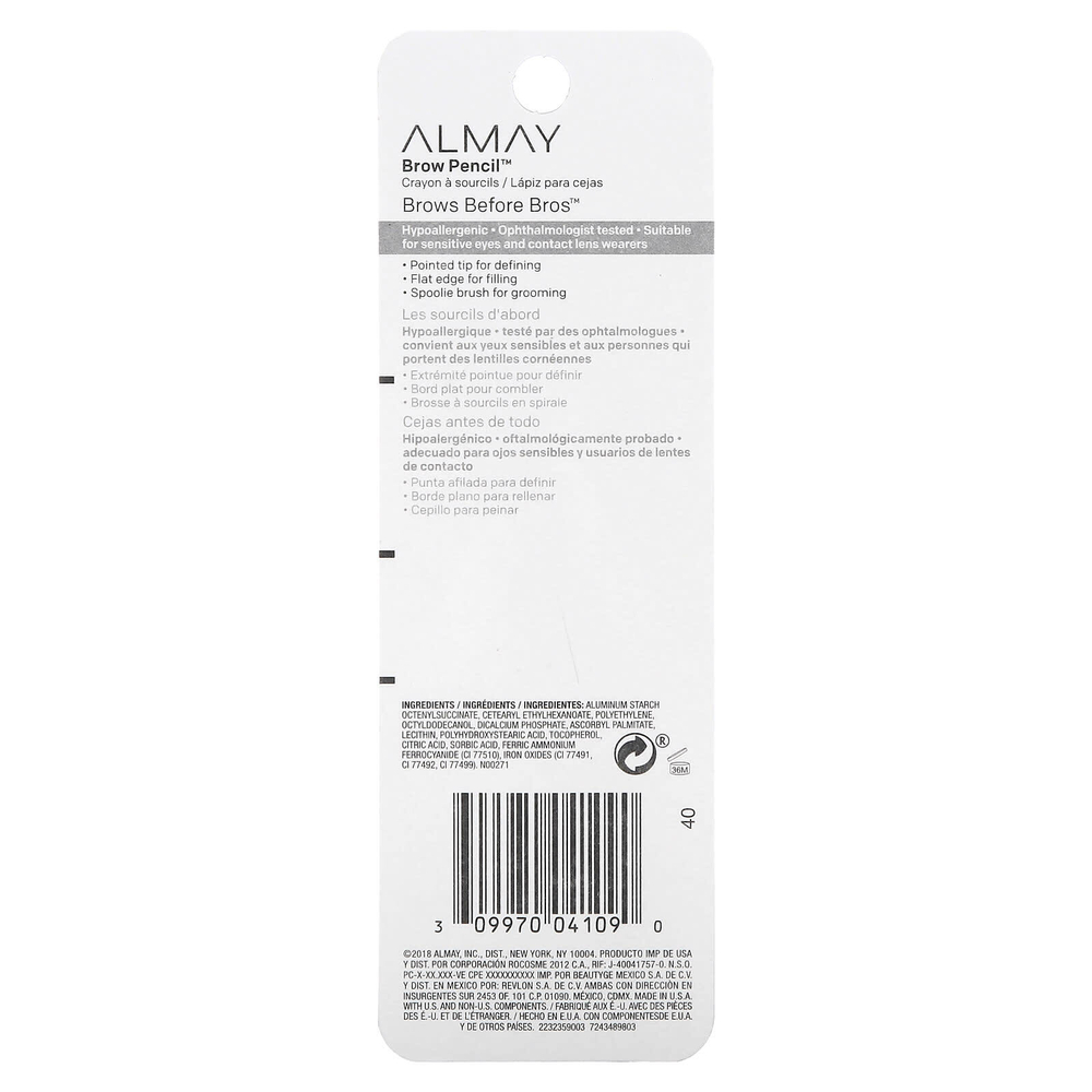 Almay, карандаш для бровей, 803 универсальный коричневый, 0,2 г (0,01 унции)