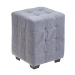 Пуф «Кусен», 300×300×400 мм, велюр, цвет серый