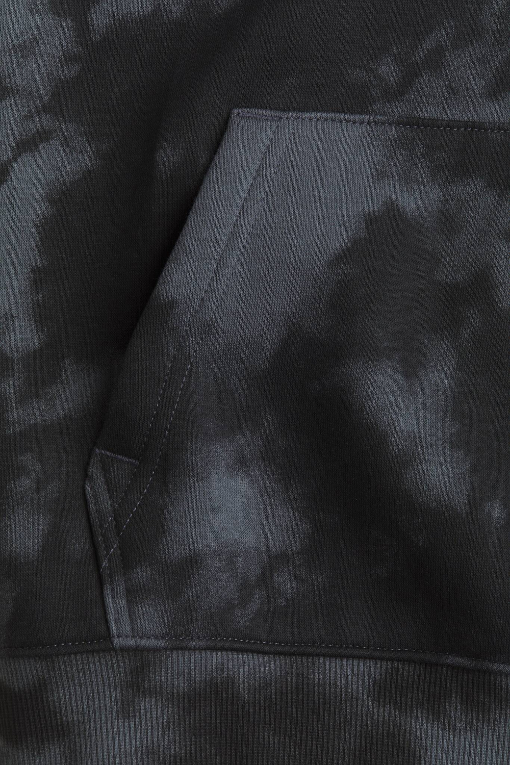 H&M Толстовка с капюшоном и принтом, черный