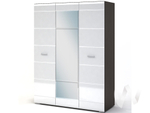 Шкаф 3-х створчатый Спальня Вегас (венге/белый глянец)