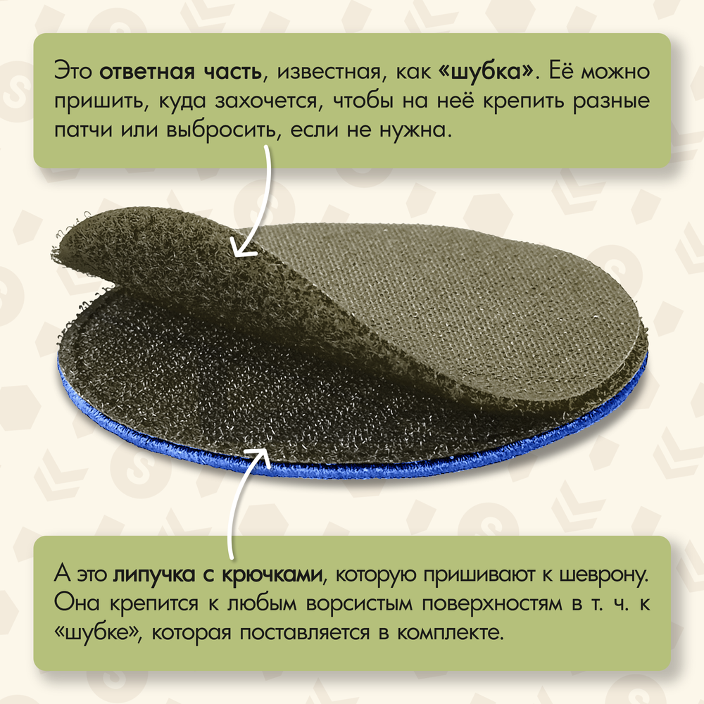 Нашивка на одежду, патч, шеврон на липучке "Остров Сокровищ. Вперед в рукопашную" 8,5х8,5 см