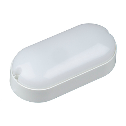 ULW-Q225 12W-4000К IP65 WHITE Светильник светодиодный влагозащищенный. Овал. Белый свет 4000K. 165х80 мм. Корпус белый. ТМ Volpe.