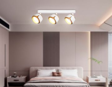 Настенно-потолочный спот со сменной лампой 3*GX53 TN71235/3 WH/GD белый/золото Techno spot Techno family Ambrella