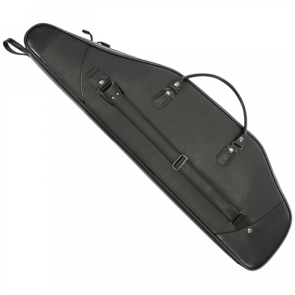 Чехол ружейный кейс с оптикой "GRAND HSN", эко кожа, черный (110 см)