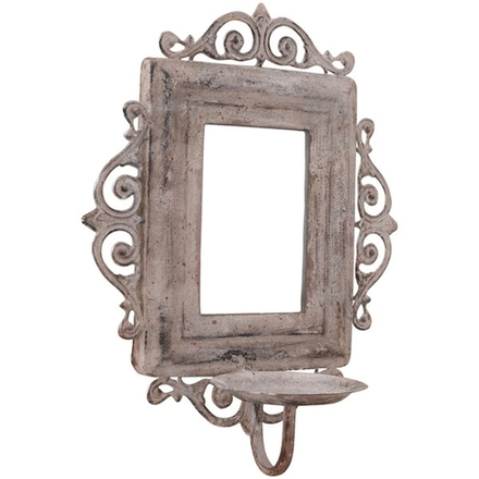 Зеркало с подсвечником "Антик" 27x2x32см