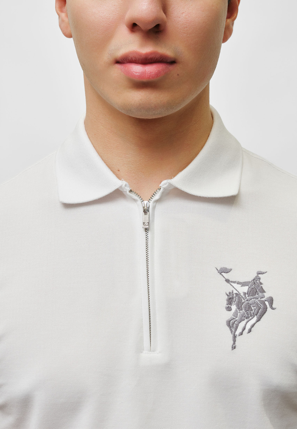 Поло на молнии BATYR WHITE