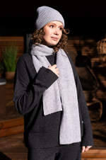 8401 Шапка женская (серый)