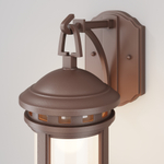 Уличный настенный светильник Outdoor O031WL-01BR