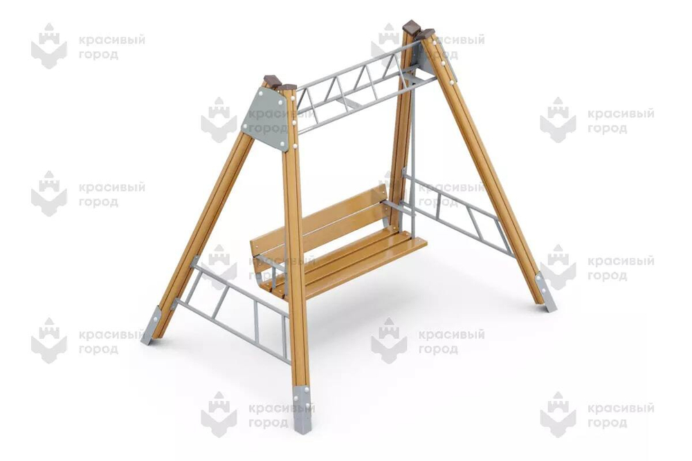 Качели диван парковый без навеса