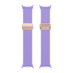 Эластичный ремешок фиолетового цвета (Purple) от Dux Ducis для смарт часов Samsung Watch Ultra 47MM, серия Strap (Mixture Pro Series)