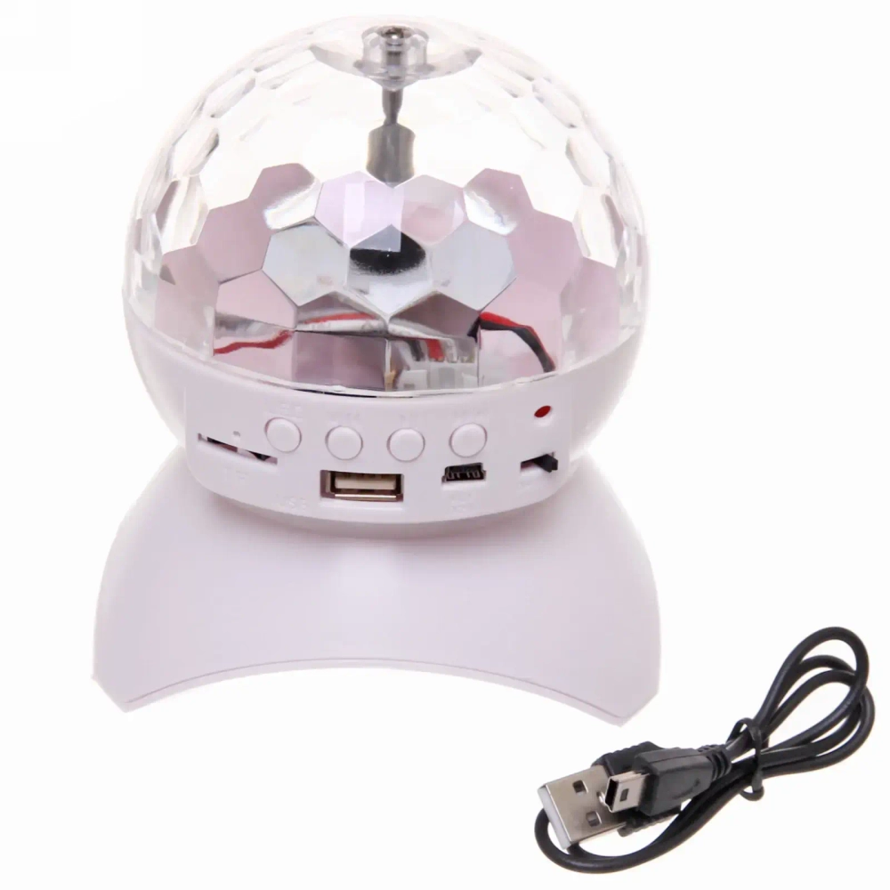 Диско-шар светодиодный «Калейдоскоп красок», Bluetooth, МР3, USB, кардридер (220V)