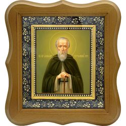 Аммон Печерский, странник, преподобный затворник. Икона на холсте.