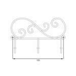 Вешалка  Кружева 3 арт.ВН 275 М (медный антик, в упаковке 10 шт)