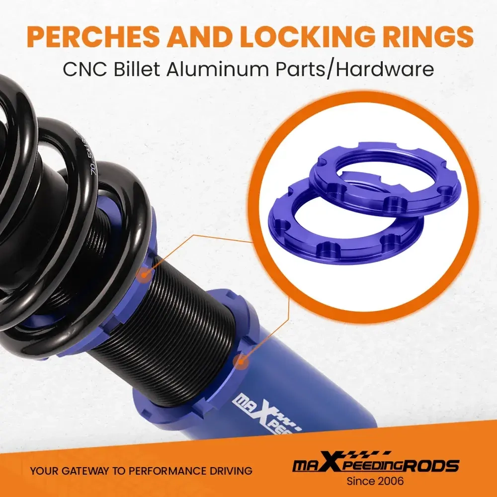 Комплект для автомобиля Honda Accord 1994-1997 и для автомобиля Acura CL 97-99 Adj. Height Shock Strut Coilovers Blue lowering kit