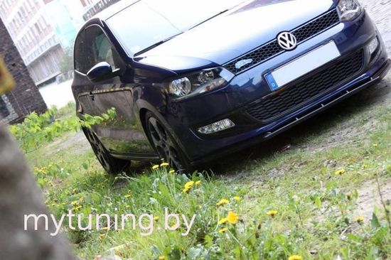 Сплитер переднего бампера VW Polo 5 6R