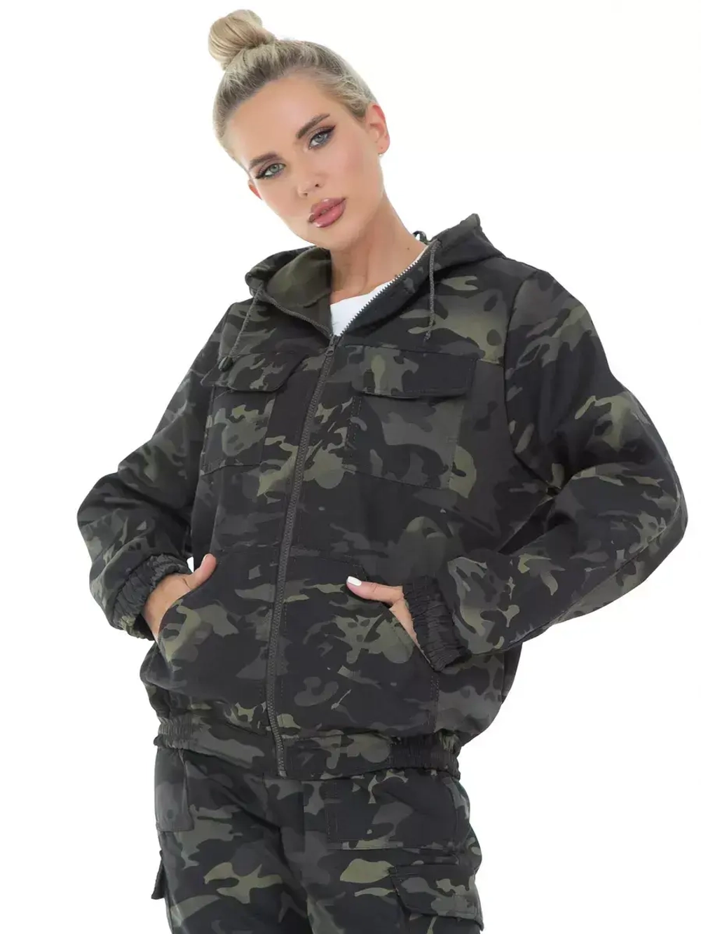 Спортивный костюм камуфляжный на флисе с Рипстопом RWFCITY