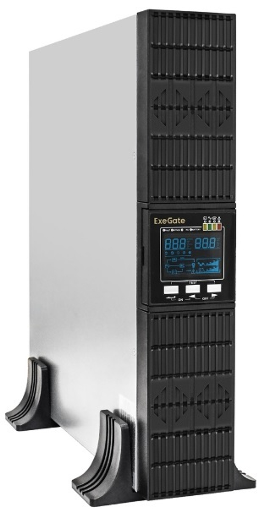 Источник бесперебойного питания  Exegate PowerExpert ULS-575-10kVA.LCD.AVR.T.USB.RS232.SNMP.2U